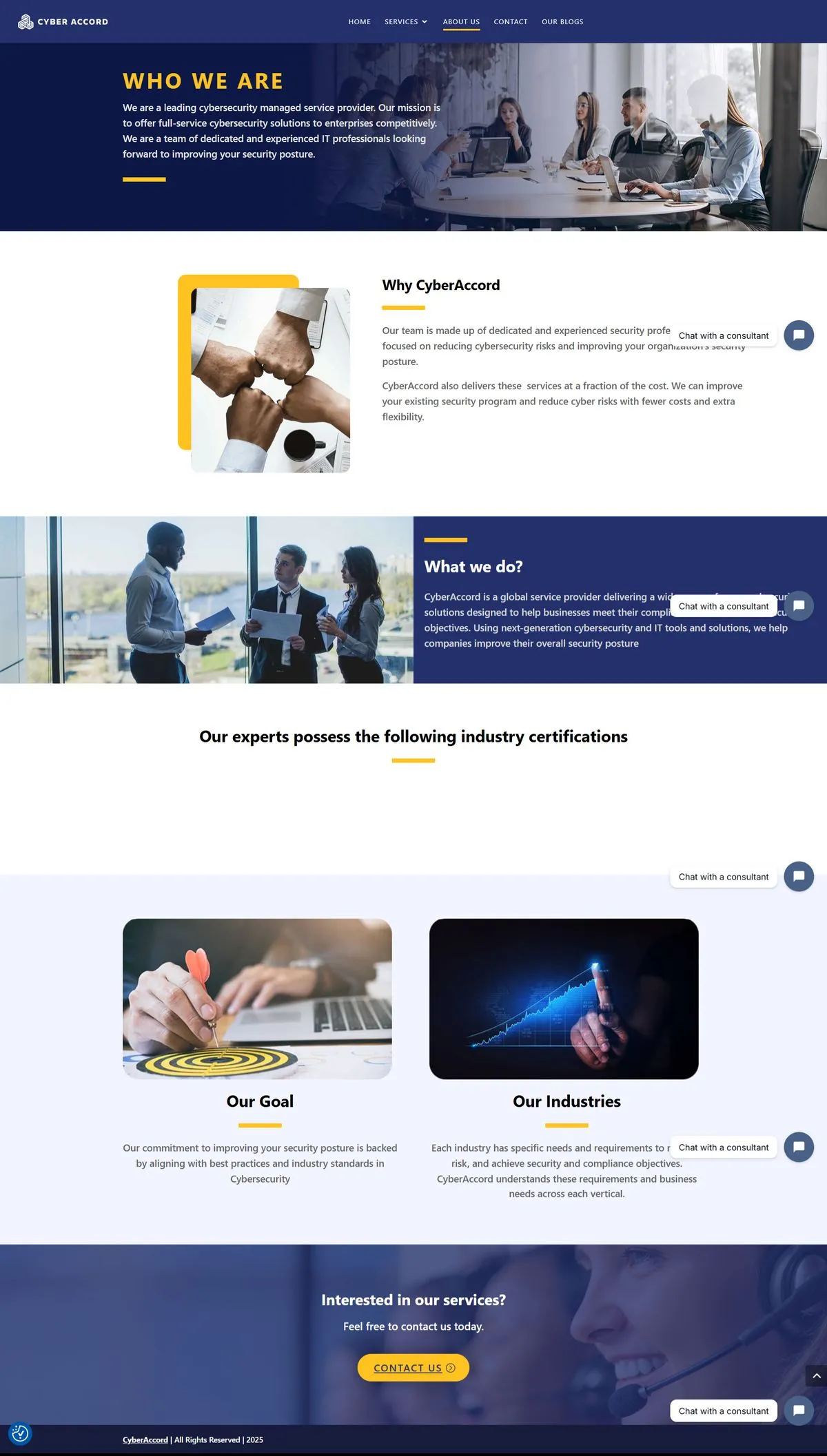 Cyber Accord website — About us