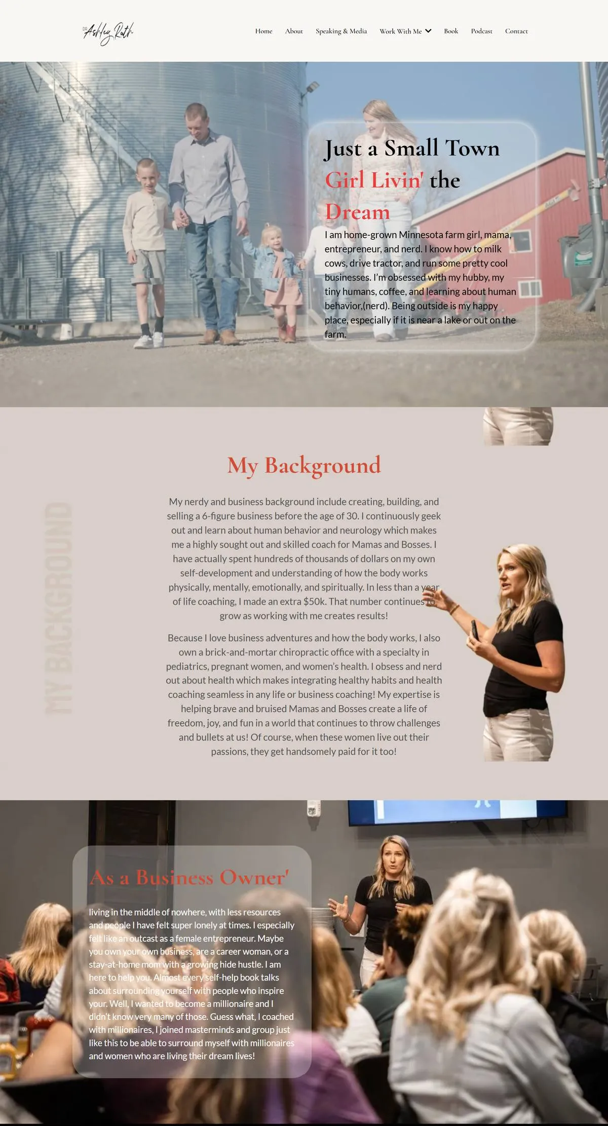 Dr. Ashley Rath website — About