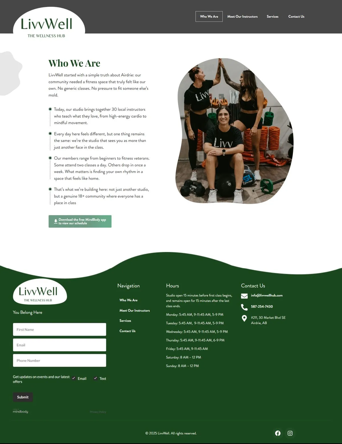 LivvWell website — Who we are
